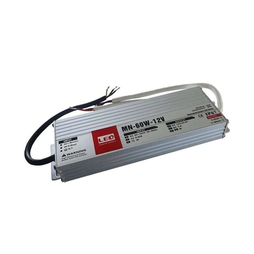 12V IP67 Waterproof LED Driver Adapter Slim Power Supply | Ledsone.co.uk!