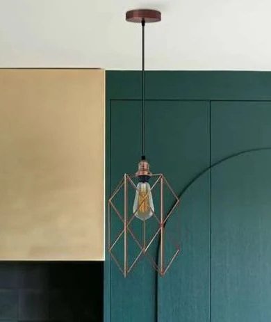 Bulb guard Metal Cage Ceiling Hanging Pendant Light~ 5118