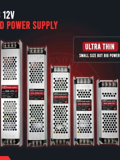 DC 12V Power Supply Slim IP20 Transformer 60-300W AC 190V/240V LED Driver~4472