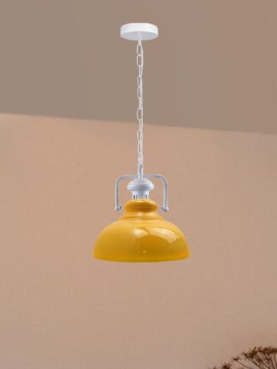 Industrial vintage Metal Retro Barn slotted various colours Indoor Pendant Ceiling Light Fixture~4056