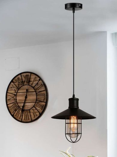 modern Black single Pendant light perfect for café Restaurant Bar~ 5142
