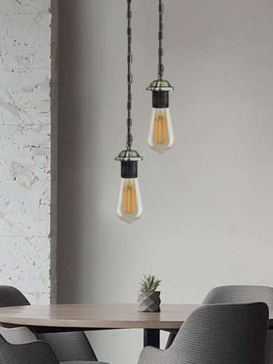 Single ceiling pendant light E27 base hanging chain light~ 5128