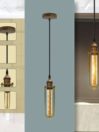 Single light Adjustable cable Cage Pendant Light Fixtures~ 5145