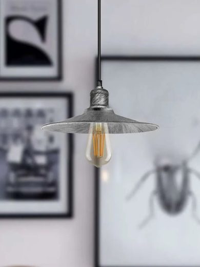 single pendant light Adjustable height with metal cone shade~ 5137