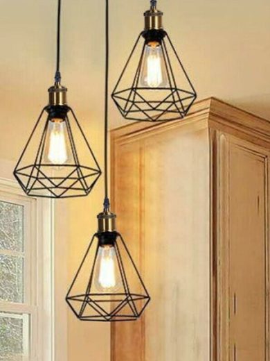 Style Ceiling Light FittingsCage Pendant Shade~4152