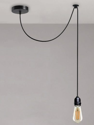 Vintage E27 Bulb Holder Suspension Light Fitting Ceiling 2m Hanging Pendant Light~4907